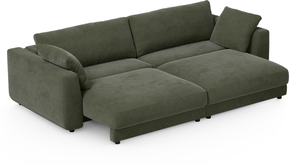 Amie - Bäddsoffa 4-sits - Grön