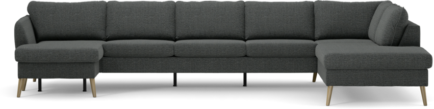 County - 4-sits soffa med schäslong vänster och divan höger - Grå