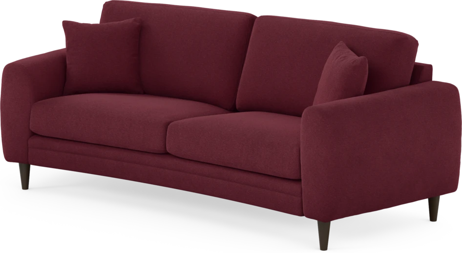Eden - 2,5-sits soffa svängd - Röd