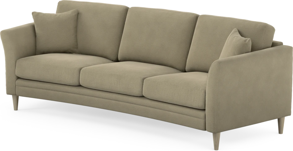 Eden - 3-sits soffa svängd - Beige