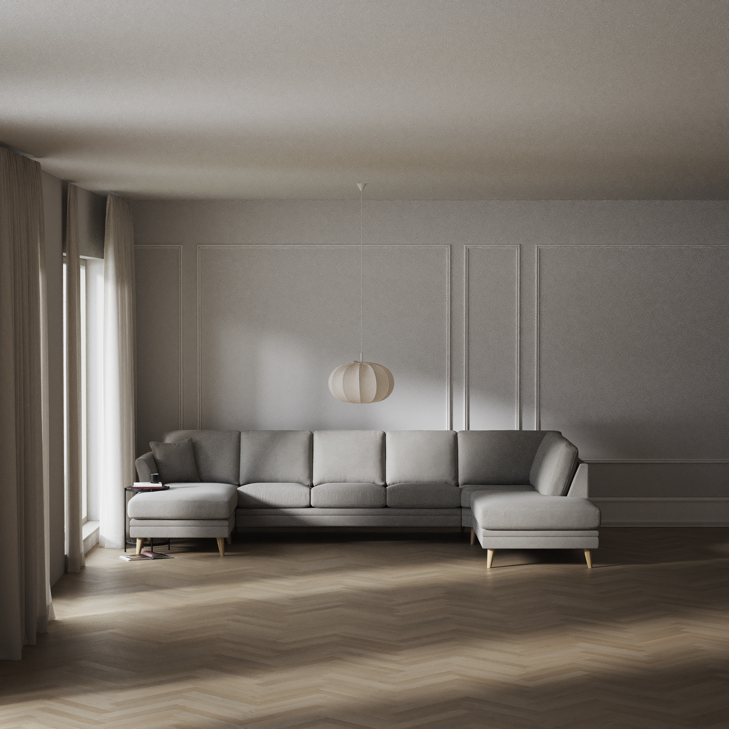 Eden - 3-sits soffa med schäslong vänster och divan höger - inspiration