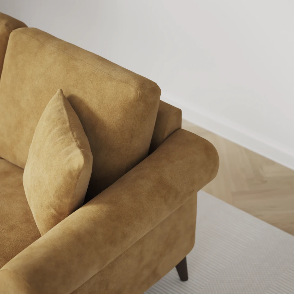 Eden - 2,5-sits soffa - Gul