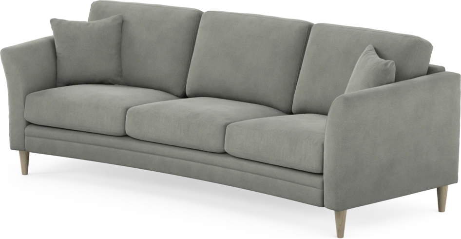 Eden - 3-sits soffa svängd - Grå