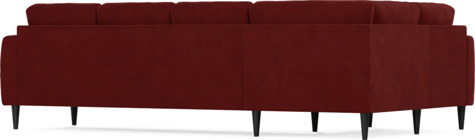 Eden - Hörnsoffa, 1+3-sits - Röd