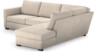 Friday - 2,5-sits soffa med divan höger - Beige