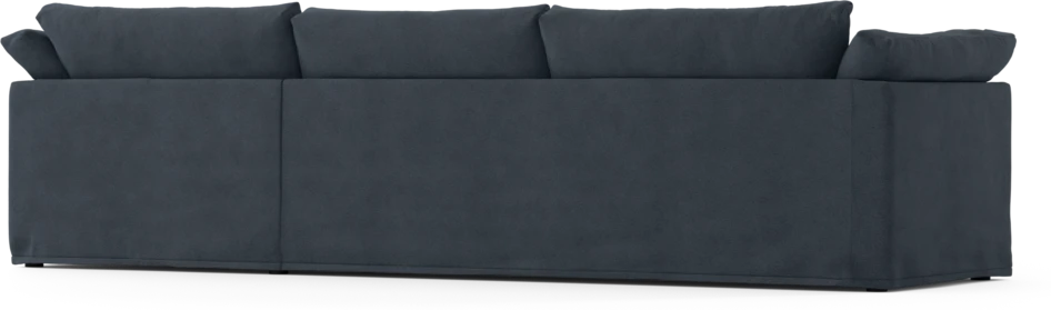 Cherrie - 3-sits soffa med schäslong höger, med kappa - Blå