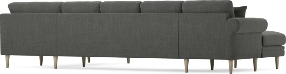 Eden - 3-sits soffa med schäslong vänster och divan höger - Grå