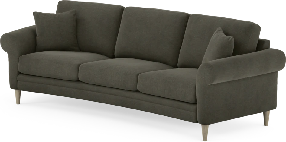 Eden - 3-sits soffa svängd - Grå