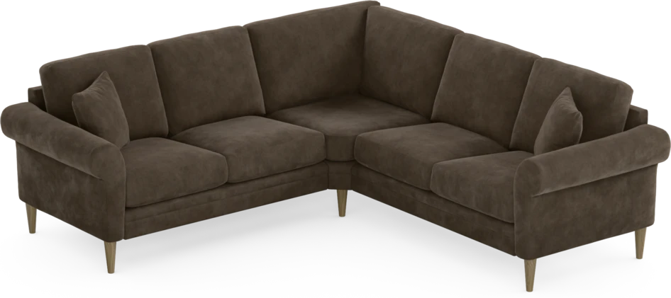 Eden - Hörnsoffa, 2+2-sits - Brun