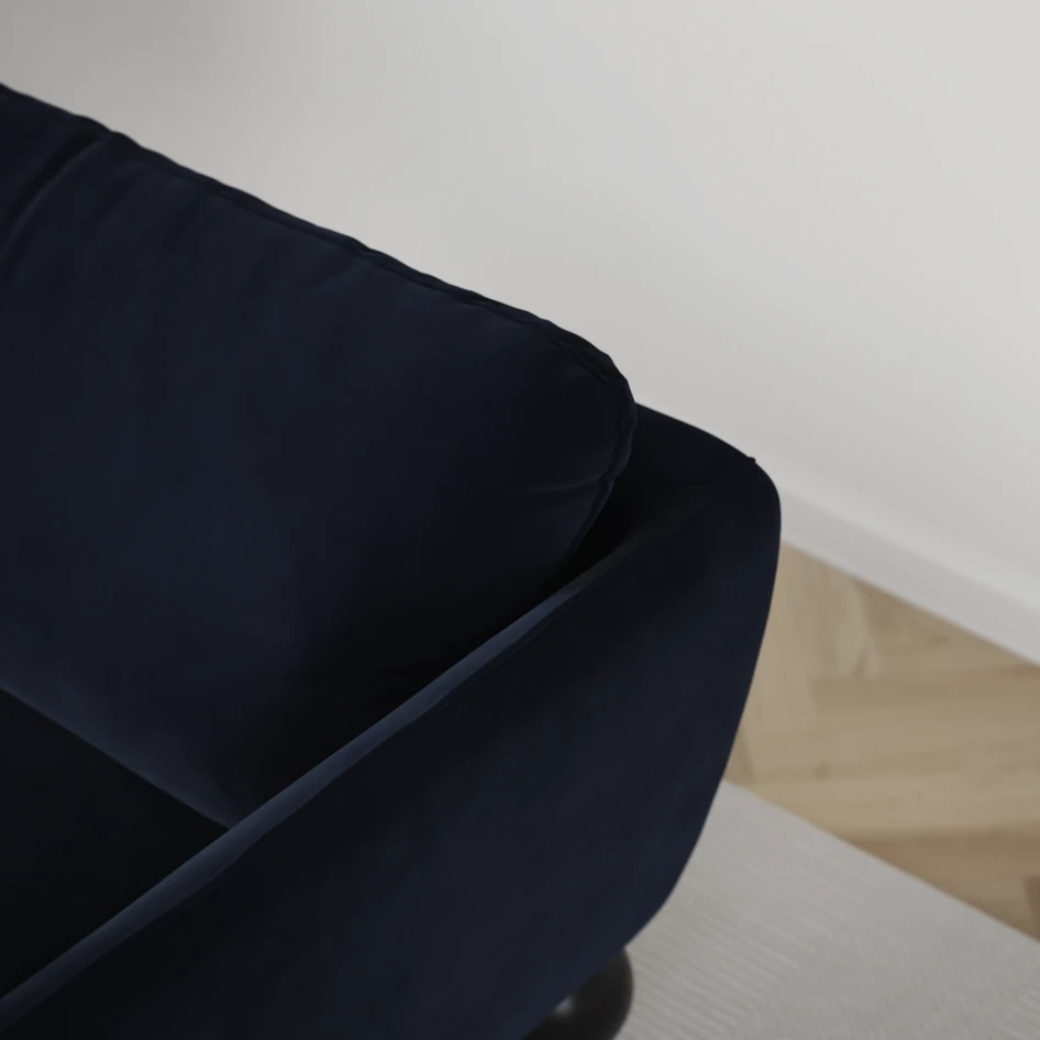 Madison Lux - Hörnsoffa 2+3-sits, hörn 1 - Blå