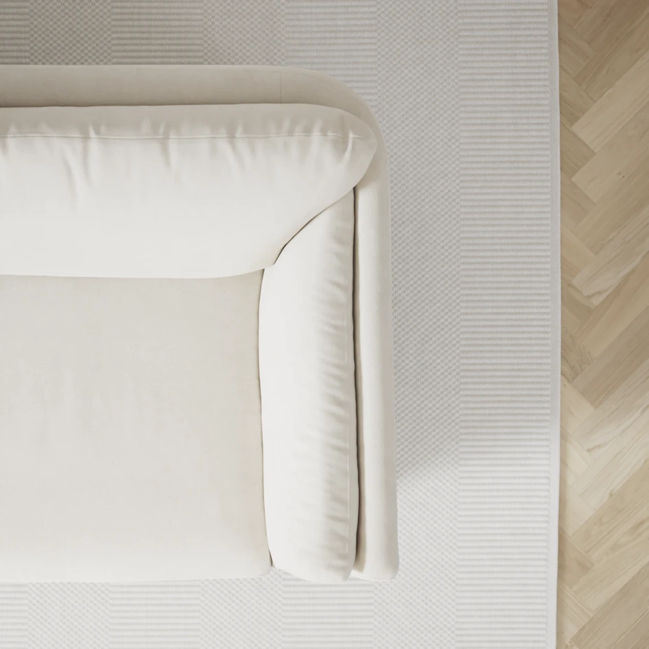 Madison - 2-sits soffa med divan vänster och schäslong höger - Vit