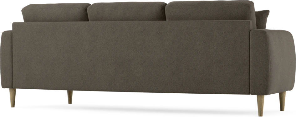 Eden - 3-sits soffa svängd - Brun