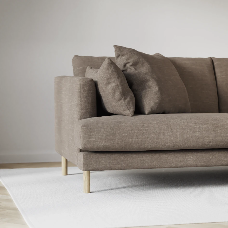 Harper - 3-sits soffa - Brun