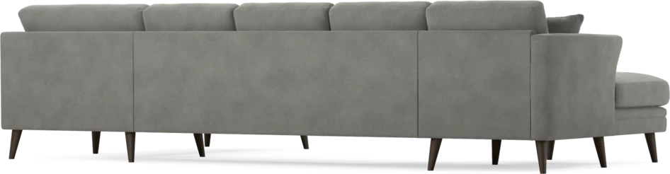 Eden - 3-sits soffa med schäslong vänster och divan höger - Grå