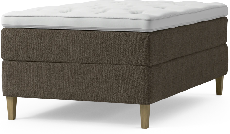 Delux Exclusive - Kontinentalsäng, enkelsäng 120 cm med bäddmadrass och sängben