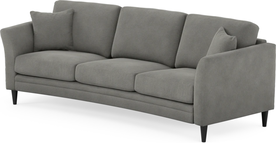 Eden - 3-sits soffa svängd - Grå