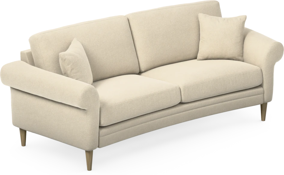 Eden - 2,5-sits soffa svängd - Beige