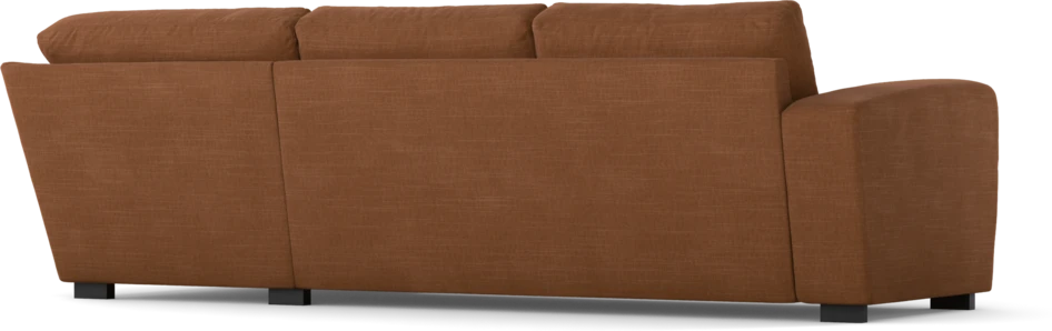 Friday - 2,5-sits soffa med divan höger - Orange