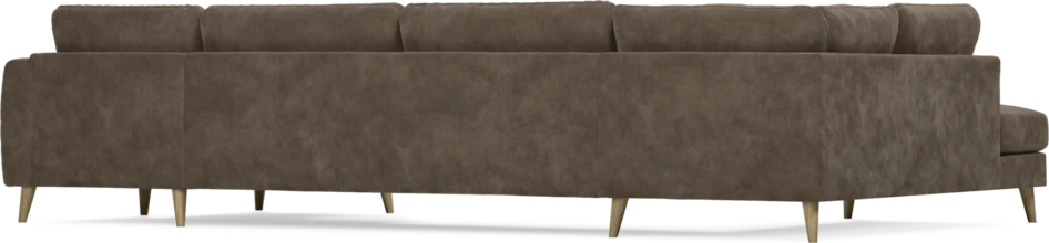 Bridge - 3-sits soffa med divan vänster och schäslong höger - Brun