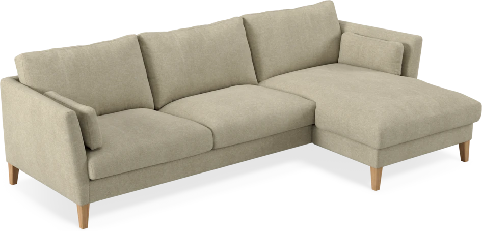 Winston - 3-sits soffa med schäslong, vändbar - Beige