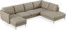 Madison Lux - 2-sits soffa med schäslong vänster och divan höger - Beige