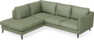 Madison - 2-sits soffa med divan vänster - Grön