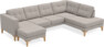 Rio - 3-sits soffa med schäslong vänster och divan höger - Beige