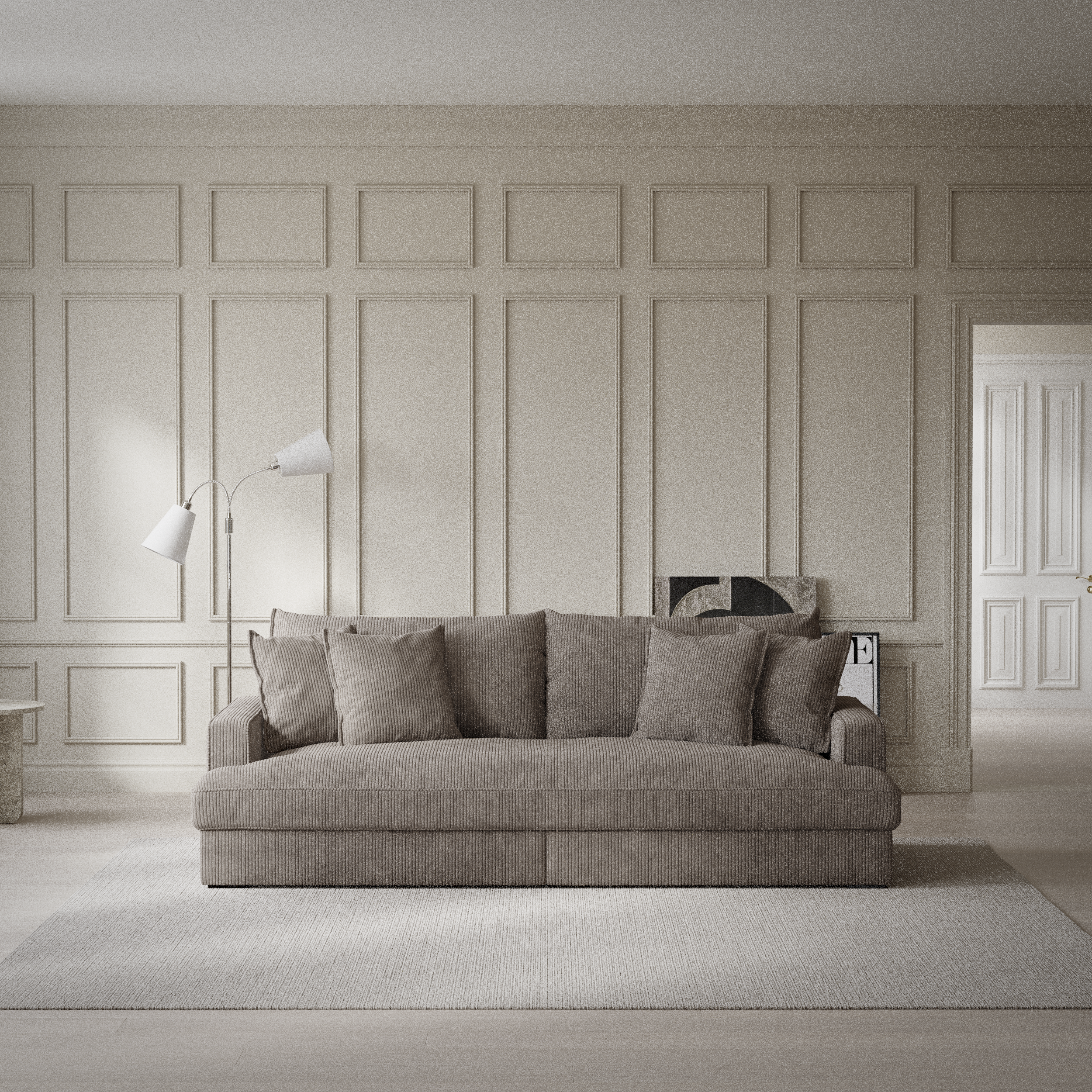 Rossi - 3-sits soffa, hel dyna - inspiration