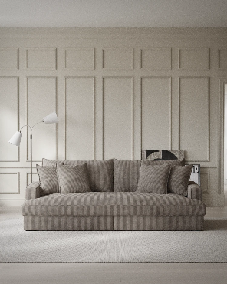 Rossi - 3-sits soffa, hel dyna - inspiration