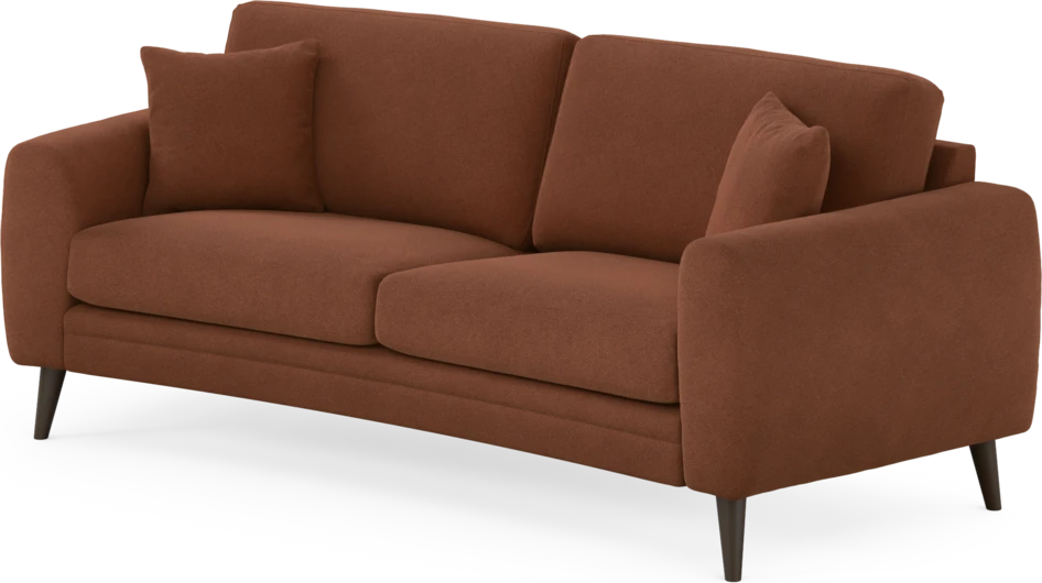 Eden - 2,5-sits soffa svängd - Orange