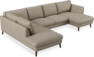 Madison Lux - 2-sits soffa med divan vänster och schäslong höger - Beige