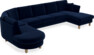 Eden - 3-sits soffa med divan vänster och schäslong höger - Blå