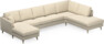 Eden - 3-sits soffa med schäslong vänster och divan höger - Beige