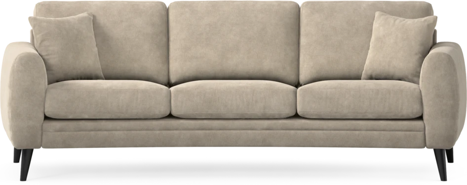 Eden - 3-sits soffa svängd - Beige
