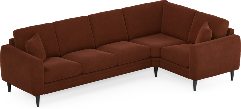 Eden - Hörnsoffa, 3+1-sits - Orange