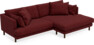 Harper - 4-sits med schäslong XL höger - Rosa