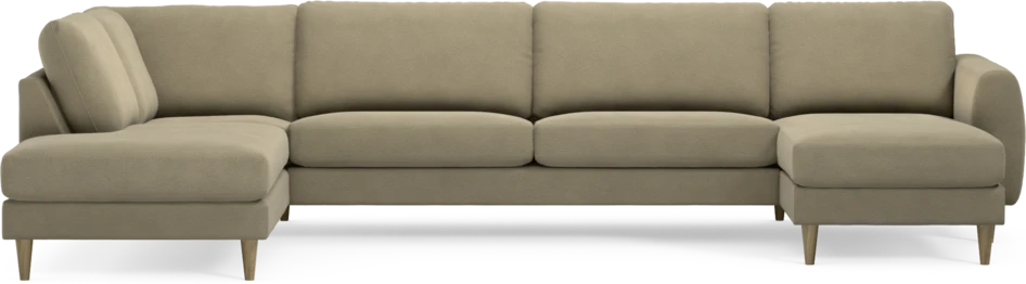 Bridge - 3-sits soffa med divan vänster och schäslong höger - Beige