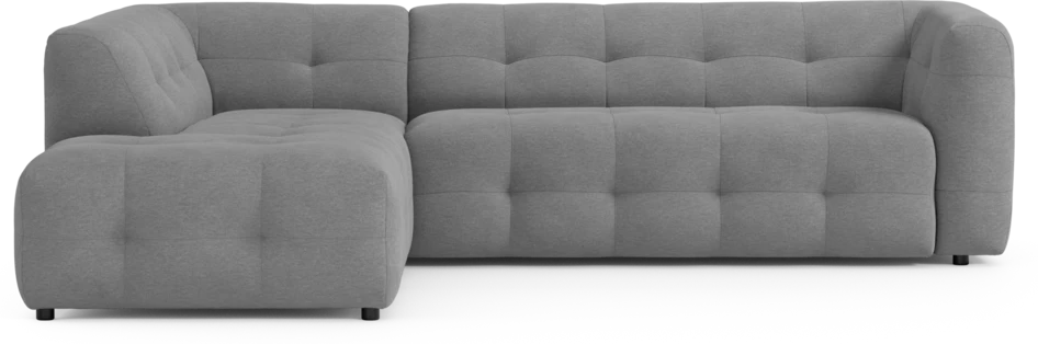 Bella - 3-sits soffa med divan vänster - Grå