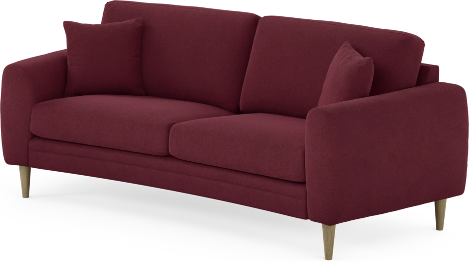 Eden - 2,5-sits soffa svängd - Röd