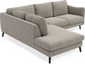 Madison - 2-sits soffa med divan vänster - Grön