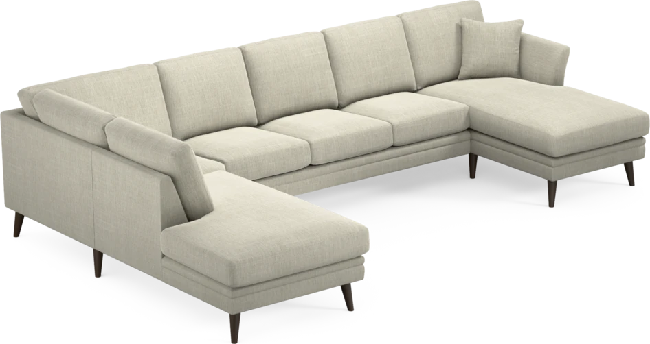 Eden - 3-sits soffa med divan vänster och schäslong höger - Beige