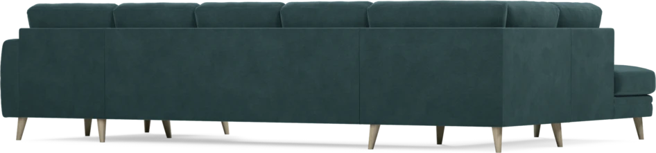 Eden - 3-sits soffa med divan vänster och schäslong höger - Blå