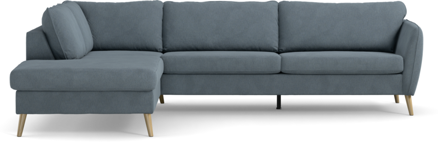 County - 2,5-sits soffa med divan vänster - Blå