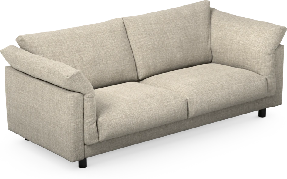 Cherrie - 2,5-sits soffa, fast klädsel - Beige