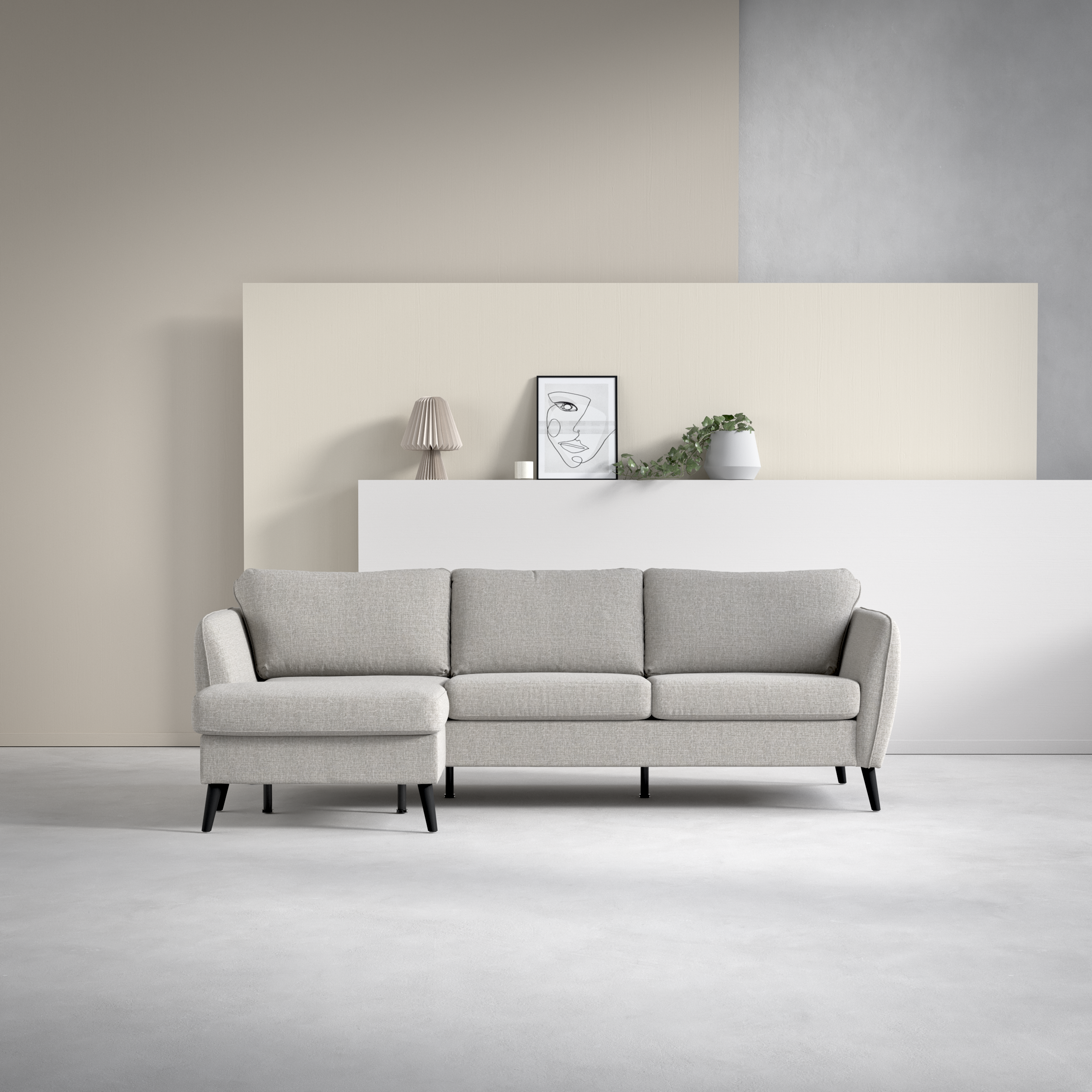 County - 3-sits soffa med flyttbar schäslong - inspiration