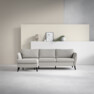 County - 3-sits soffa med flyttbar schäslong - Beige
