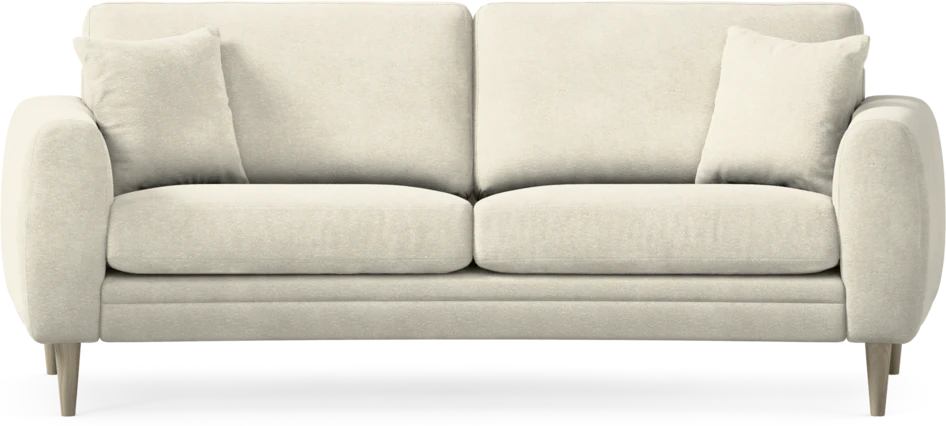 Eden - 2,5-sits soffa svängd - Vit
