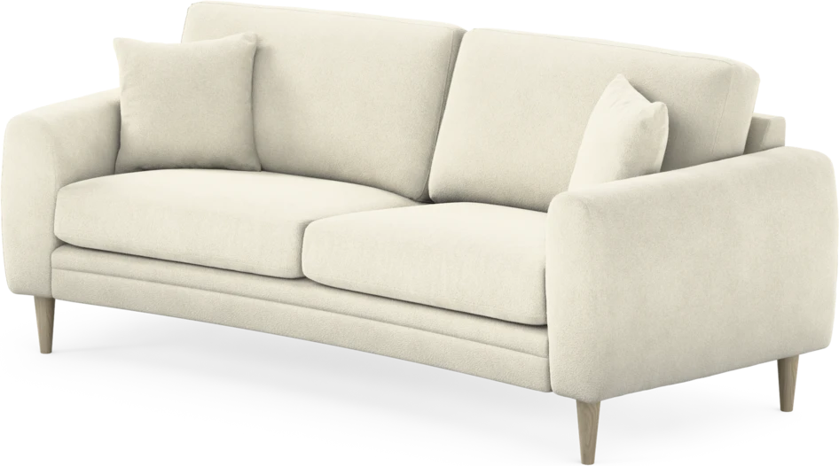 Eden - 2,5-sits soffa svängd - Vit