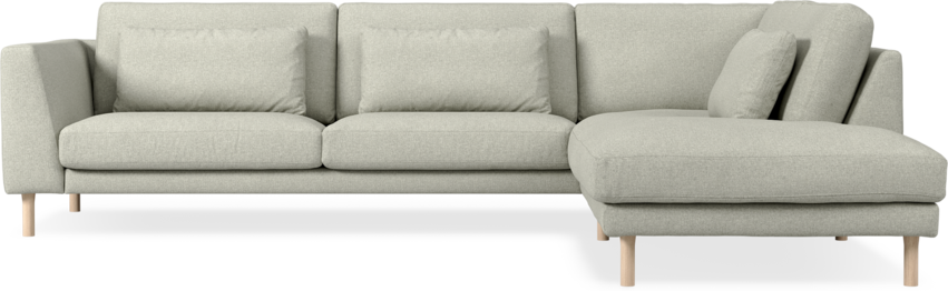 Willow - 3-sits soffa med divan höger, fast klädsel - Beige