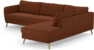 County - 2,5-sits soffa med divan höger - Röd